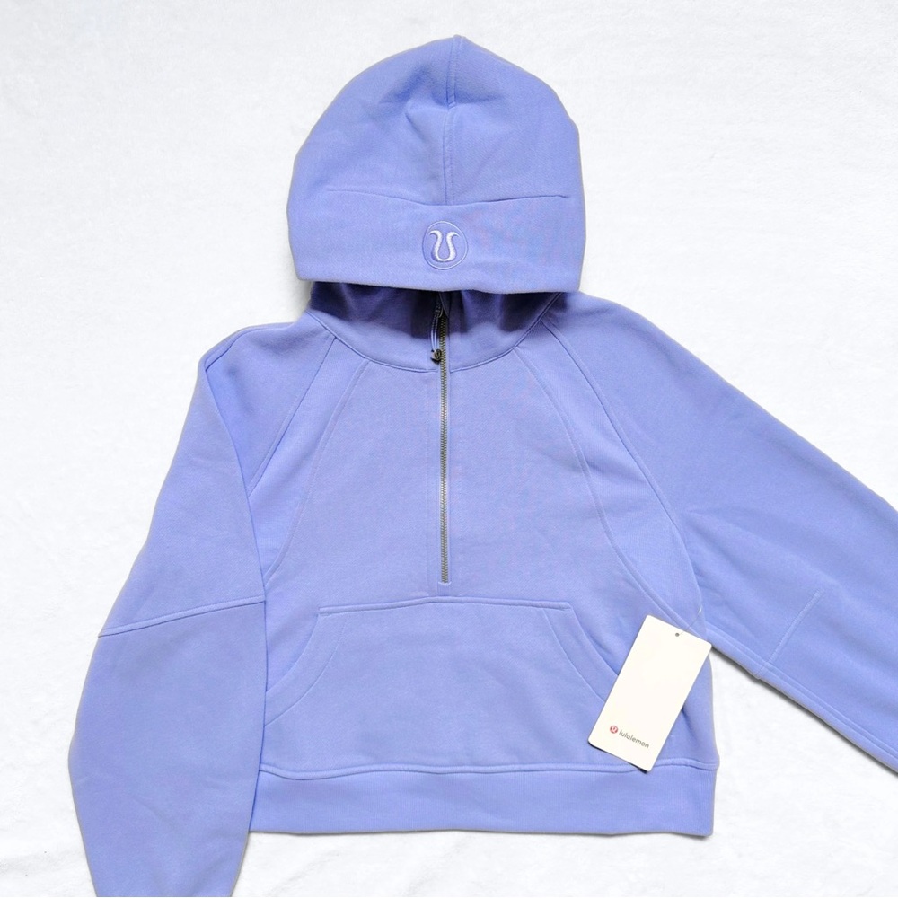 VERY RARE NWT Lululemon Scuba Oversized Half-Zip Hoodie – Dusty Lilac – XS/S - Picture 2 of 11